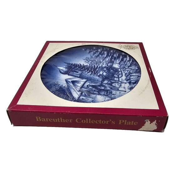 1974 BAREUTHER Christmas Plate Hinterzarten in the Black Forest Germany Vtg - Picture 8 of 11